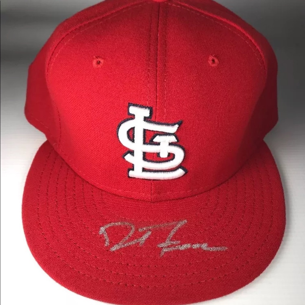 St. Louis Cardinals David Freese Signed Hat 7 3/8